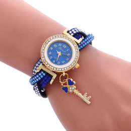2018 gorąca sprzedaż specjalne prezenty kobiet zegarki luksusowe moda owinąć wokół kłódka bransoletka z diamentami Lady Womans z