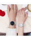 Lvpai zegarek damski symulacja sukienka kwarcowy ze stali nierdzewnej z zegar prezent moda elastyczny teleskopowy pasek zegarek 
