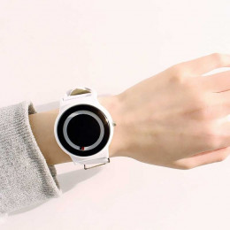 Nowy Trend przyjazd nie-wskaźnik zegarek koncepcja proste kreatywny marka kobieta mężczyźni zegarki Relogio Feminino