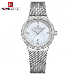 Nowy NAVIFORCE kobiety luksusowej marki zegarek proste Quartz Lady zegarek wodoodporny, żeński, moda Casual zegarki zegar reloj 