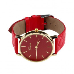 2018 moda genewa wysokiej jakości zegarek modny unikalny skóra Watchband zegarek kwarcowy kobiet sukienka zegarek  D