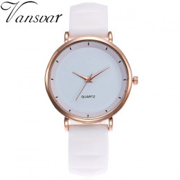 Vansvar mody galaretki silikonowe zegarki damskie luksusowa marka Casual zegarek kwarcowy dla pań zegarki na rękę zegar Montre F