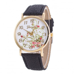 Genewskie zegarki kobiety moda kwiaty bransoletki z zegarkiem Sport analogowy zegarek kwarcowy  top marka luksusowe relojes muje