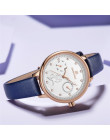 NAVIFORCE kobiety mody zegarek kwarcowy Lady skórzane Watchband data tydzień dorywczo wodoodporny zegarek prezent dla dziewczyny