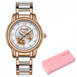 SUNKTA2019 nowa oferta złota róża kobiety zegarki kwarcowe zegarki damskie zegarki Top marka luksusowe kobiet zegarek kwarcowy d