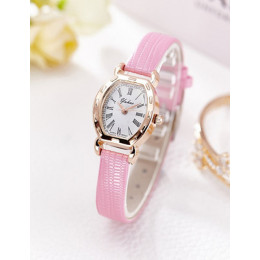 Wysokiej jakości złota bransoletki z zegarkiem kobiety luksusowa marka skórzany pasek kwarcowy zegarek dla kobiet Dress zegarki 