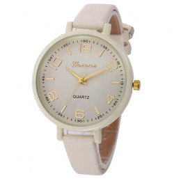 Montres kobiety zegarki zegarek Geneva mały Faux skórzany zegarek kwarcowy analogowy zegarek na rękę bransoletka damska zegarek 