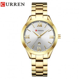 CURREN 9007 wzrosła złoty zegarek kwarcowy kobiet zegarki damskie zegarki Top marka luksusowy zegarek damski dziewczyna zegar Re