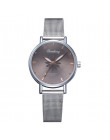 Zegarki dla kobiet luksusowe srebrny popularne różowy wybierania kwiaty Metal bransoletka damska zegarek kwarcowy zegar panie ze