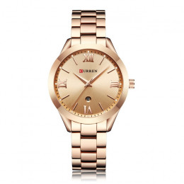CURREN kobiety zegarki Top marka luksusowe złoty zegarek dla pań pasek ze stali nierdzewnej klasyczny bransoletka kobieta zegar 