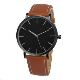 Zegarek kwarcowy mężczyźni kobiety Unisex znane marki pasek z eko skóry kobiet zegarki luksusowe zegarek kobiet Montre Femme zeg
