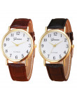 Kobiety relojes mujer 2018 Hotting moda kobiety Faux skórzane analogowy zegarek kwarcowy  kobiety bransoletka zegarek panie zega