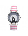 2018 nowy moda piękny kot wzór Casual skórzany pasek zegarki damskie zegarki na rękę zegarek kwarcowy zegar Relogio Feminino Dro
