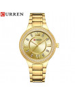 CURREN marka luksusowe damskie Casual zegarki zegarek wodoodporny kobiety moda sukienka Rhinestone panie zegar ze stali nierdzew