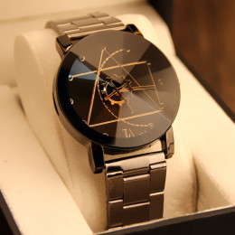 Damski zegarek Retro kompas wskaźnik kobiety mody zegarek ze stali nierdzewnej kwarcowy analogowy zegarek na rękę Senhoras czy w
