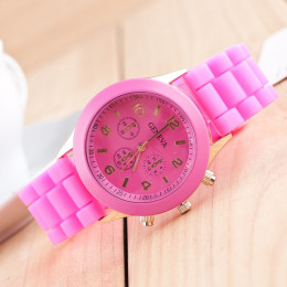 CAY Unisex Casual genewa zegarek kwarcowy kobiety analogowy silikonowe zegarki sportowe kobiety mężczyźni zegar Montre Femme rel