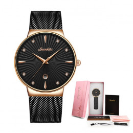 LIGE zegarki damskie zegarki Top marka luksusowe analogowy zegarek kwarcowy kobiety pełny niebieski siatki ze stali nierdzewnej 
