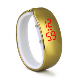 Kobiety panie elektroniczny zegarek sportu doprowadziło poszycia wodoodporna bransoletka cyfrowy nadgarstek zegarek Masculino Re