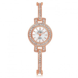 LAPAI marka moda damska kobiety Unisex ze stali nierdzewnej Rhinestone kwarcowy zegarek na rękę sukienka zegar prezent relogio f