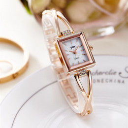 Marka JW 2019 kobiet bransoletki z zegarkiem luksusowe złota ze stali nierdzewnej zegarki na rękę moda damska zegarek kwarcowy n