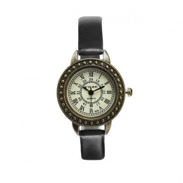 Kobiety Retro literacki drobne zegarki damskie w stylu Vintage Roman cyfry Dial skórzany kwarcowe zegarki na rękę bransoletka ze
