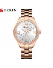 Relogio feminino 9009 Curren zegarki damskie zegarki Top marka luksusowe złoty czarny zegarek kwarcowy wodoodporny pełna stali n
