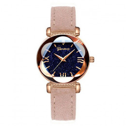Moda kobiety zegarki Roman gwiazda Dial sześć wypukłe elegancki zegarek minimalistyczny luksusowy skórzany pasek zegarek dla pań