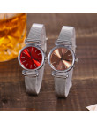 Vansvar Casual zegarek kwarcowy ze stali nierdzewnej Brand New zegarek damski zegarek na rękę bransoletka zegarek panie kobiet z