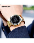 Luksusowe złota róża kobiety męskie zegarki cyfrowe moda ze stali nierdzewnej LED elektroniczny zegarek na rękę wodoodporna spor