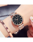Hot proste zegarki kobiety ze stali nierdzewnej mody zegarek diament na co dzień panie zegarek na rękę 2018 zegar kwarcowy dla m