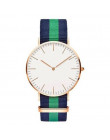 18 style Ultra zegarek kwarcowy z wąskim paskiem proste opaska nylonowa Relogio Masculino moda kobiety mężczyźni zegarki na rękę