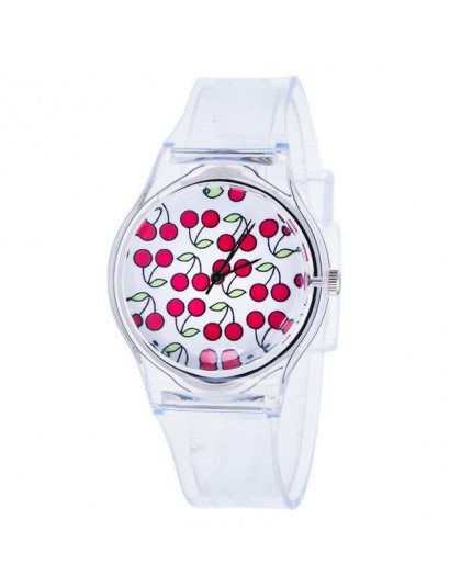 Przezroczysty zegar silikonowe zegarki sportowe damskie Casual kwarcowe zegarki na rękę nowość kryształowy zegarek damski Cartoo