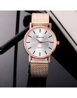 Ze stali nierdzewnej kwarcowy zegarek duża tarcza silikonowy pasek na rękę Lady dziewczyny luksusowa moda zegarki prezent relogi