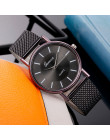 Ze stali nierdzewnej kwarcowy zegarek duża tarcza silikonowy pasek na rękę Lady dziewczyny luksusowa moda zegarki prezent relogi