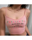 Sweetown różowy śliczne Bralette Crop Top kobiety Sexy fioletowy drukowane bez rękawów Clubwear koreański mody przycięte Feminin