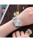 Vansvar moda zegarki damskie na co dzień zegarki kwarcowe pasek ze stali nierdzewnej pasek analogowy zegarek na rękę zegar kobie