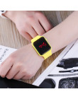 LED cyfrowy mężczyźni Noctilucent kwadratowy zegarek elektroniczny Sport Unisex zegarki moda lustro zegar kobiety Relojes Hombre