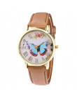 Vosicar gorąca sprzedaży luksusowej mody kobiet zegarek w stylu motyla bransoletka z ekologicznej skóry analogowy zegarek kwarco