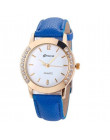 Strefa czasowa 401 Duobla marka moda pani diament punkt skórzany pasek zegarek kwarcowy