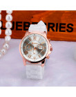 Zegarki damskie Geneva cyframi rzymskimi żel silikonowy Jelly kwarcowy analogowy Ladie sukienka zegarek na rękę zegar mężczyzna 
