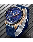 LIGE New Mens Watches Top Luxury Brand Quartz Watch Men Casual Sport Watch Date Waterproof Stainless Steel Clock reloj hombre