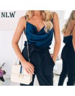 NLW Spaghetti pasek kobiet topy stałe Satin Backless Sexy Camis koszule Feminino na co dzień klub Camisole