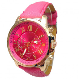 2019 Top marka genewskie zegarki kobiety mężczyźni Casual cyframi rzymskimi zegarek panie kobiety skórzane kwarcowe zegarki na r