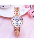 2018 kobiety biuro panie różowe złoto ze stali nierdzewnej luksusowe zegarek kwarcowy dziewczyny elektroniczny wodoodporny sukie