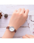 Kobiety zegarek na rękę małe prosta sukienka zegarki skórzany zegar kobiet zegarek na rękę zegar kol saat bajan Relogio Feminino