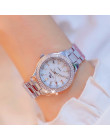 Reloj mujer moda złoto kobiet zegarki marki luksusowe zegarek dla pań wodoodporna stal nierdzewna sukienka zegarek relogios femi