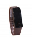 Moda Sport LED zegarki damskie cukierki kolor gumy silikonowej ekran dotykowy zegarki cyfrowe wodoodporna bransoletka zegarek na