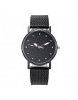 Wieku zegarek dziewczęcy męski modny zegarek kobieta luksusowe wkładka diamentowa matowe Starry Dial kwarcowy zegarek silikonowy