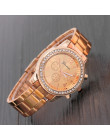 Genewa klasyczny luksus Rhinestone zegarka kobiet zegarki moda zegarki zegarek dla pań damskie zegarki zegar Relogio Feminino Re