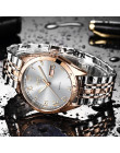 LIGE moda kobiet zegarków dam Top marka luksusowe wodoodporny złoty zegarek kwarcowy kobiet kobiety ze stali nierdzewnej data no